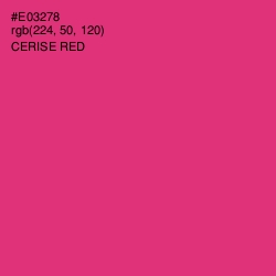 #E03278 - Cerise Red Color Image