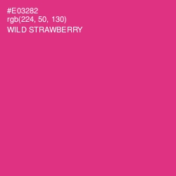 #E03282 - Wild Strawberry Color Image