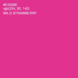 #E0328E - Wild Strawberry Color Image