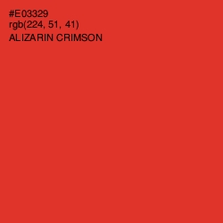 #E03329 - Alizarin Crimson Color Image