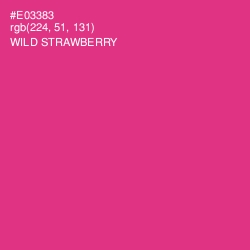 #E03383 - Wild Strawberry Color Image