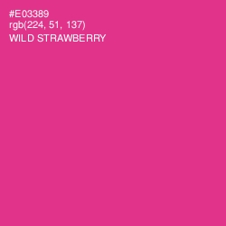 #E03389 - Wild Strawberry Color Image