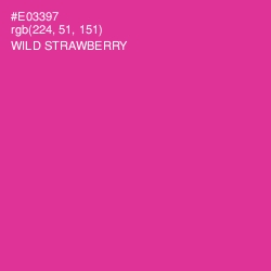 #E03397 - Wild Strawberry Color Image
