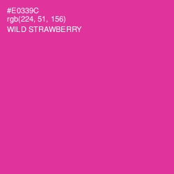 #E0339C - Wild Strawberry Color Image