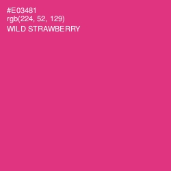 #E03481 - Wild Strawberry Color Image