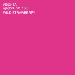 #E0348A - Wild Strawberry Color Image