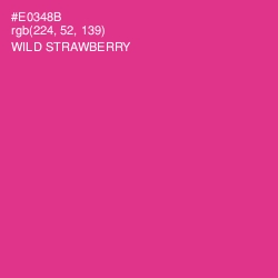 #E0348B - Wild Strawberry Color Image