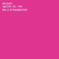 #E03491 - Wild Strawberry Color Image