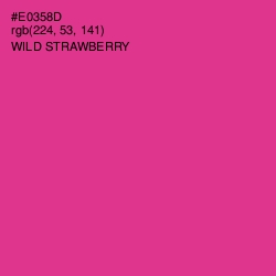 #E0358D - Wild Strawberry Color Image