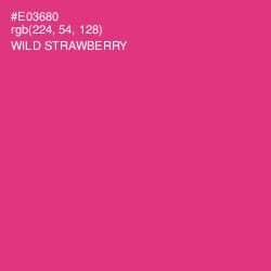 #E03680 - Wild Strawberry Color Image