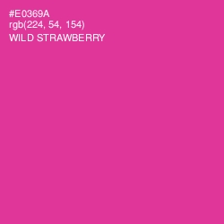 #E0369A - Wild Strawberry Color Image