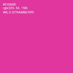 #E0369E - Wild Strawberry Color Image