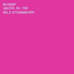 #E0369F - Wild Strawberry Color Image