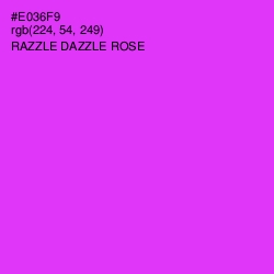 #E036F9 - Razzle Dazzle Rose Color Image