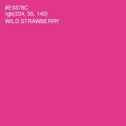 #E0378C - Wild Strawberry Color Image
