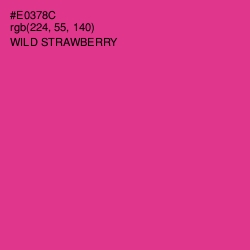 #E0378C - Wild Strawberry Color Image