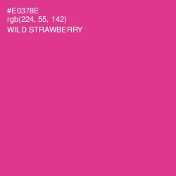 #E0378E - Wild Strawberry Color Image
