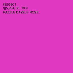 #E038C1 - Razzle Dazzle Rose Color Image