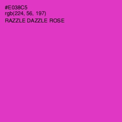 #E038C5 - Razzle Dazzle Rose Color Image