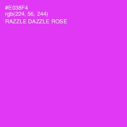 #E038F4 - Razzle Dazzle Rose Color Image