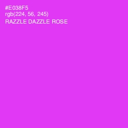 #E038F5 - Razzle Dazzle Rose Color Image