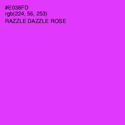 #E038FD - Razzle Dazzle Rose Color Image