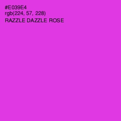 #E039E4 - Razzle Dazzle Rose Color Image