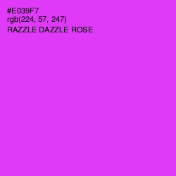 #E039F7 - Razzle Dazzle Rose Color Image