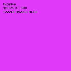 #E039F9 - Razzle Dazzle Rose Color Image