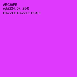 #E039FE - Razzle Dazzle Rose Color Image