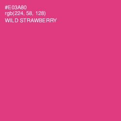 #E03A80 - Wild Strawberry Color Image