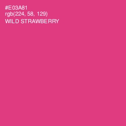 #E03A81 - Wild Strawberry Color Image