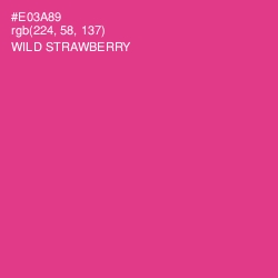 #E03A89 - Wild Strawberry Color Image