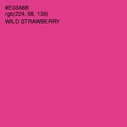 #E03A8B - Wild Strawberry Color Image