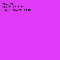 #E03AF8 - Razzle Dazzle Rose Color Image