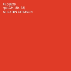 #E03B26 - Alizarin Crimson Color Image