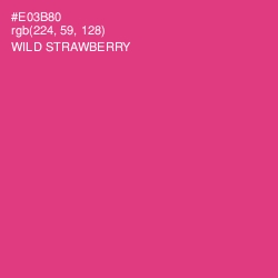 #E03B80 - Wild Strawberry Color Image