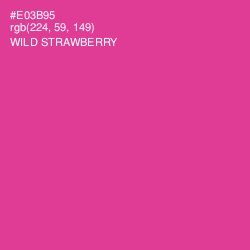 #E03B95 - Wild Strawberry Color Image