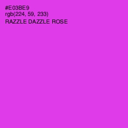 #E03BE9 - Razzle Dazzle Rose Color Image