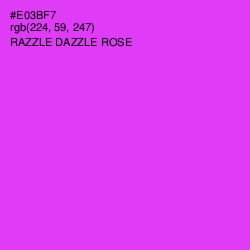 #E03BF7 - Razzle Dazzle Rose Color Image