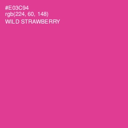 #E03C94 - Wild Strawberry Color Image