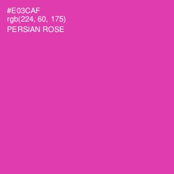 #E03CAF - Persian Rose Color Image