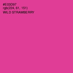 #E03D97 - Wild Strawberry Color Image