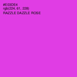 #E03DE4 - Razzle Dazzle Rose Color Image
