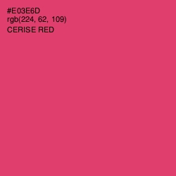 #E03E6D - Cerise Red Color Image