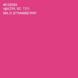 #E03E83 - Wild Strawberry Color Image