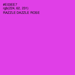 #E03EE7 - Razzle Dazzle Rose Color Image