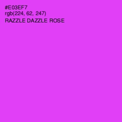 #E03EF7 - Razzle Dazzle Rose Color Image