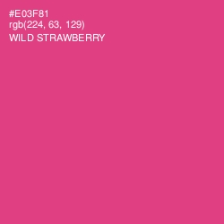 #E03F81 - Wild Strawberry Color Image