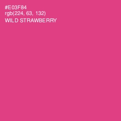 #E03F84 - Wild Strawberry Color Image